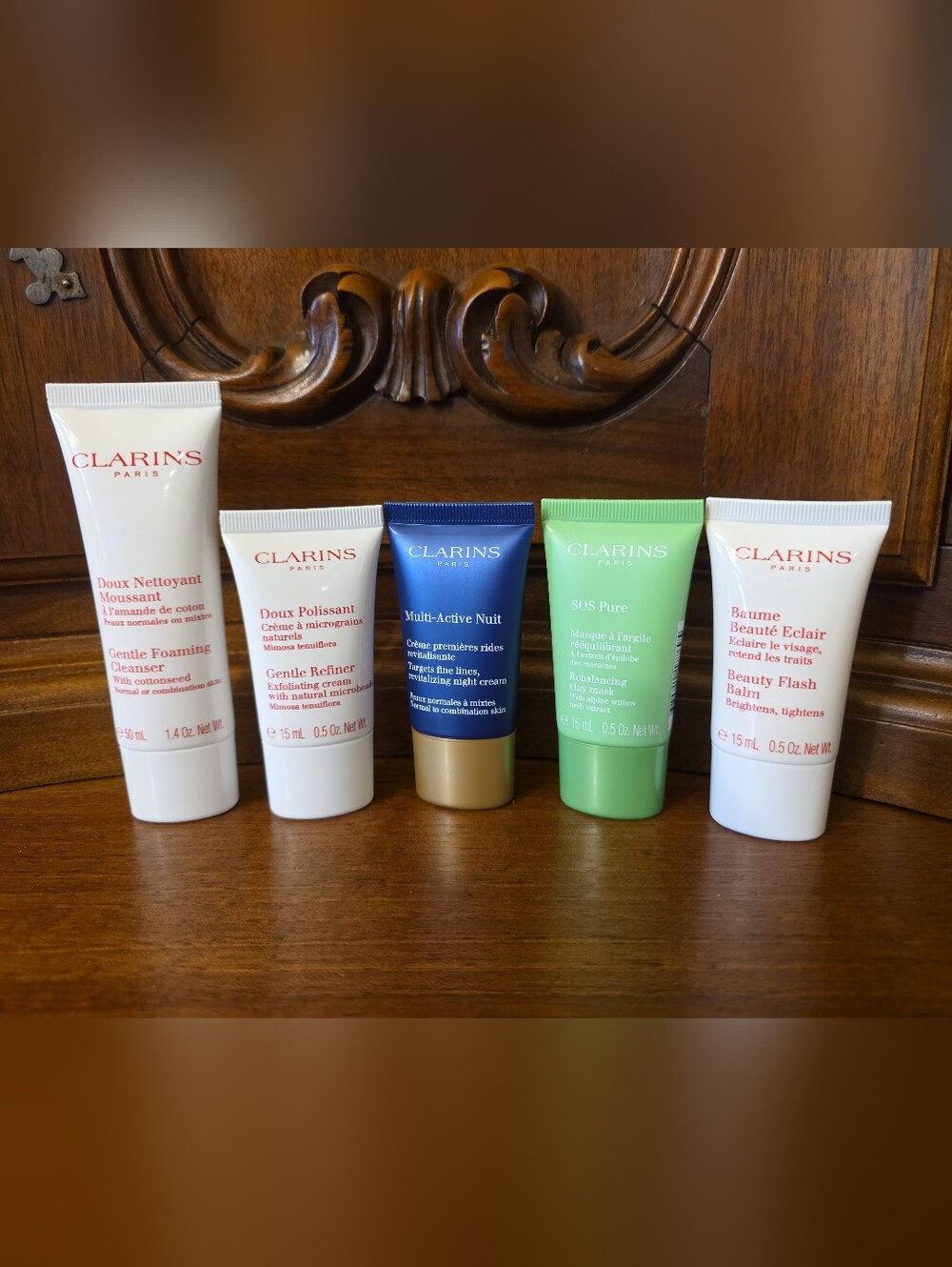 Clarins 5-Piece Travel Set--Sealed/NEW